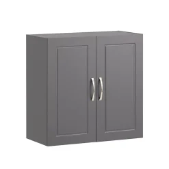 Sobuy Meuble Haut Armoire de Toilettes Salle de Bain Suspendue, 2 Portes, FRG231-DG,