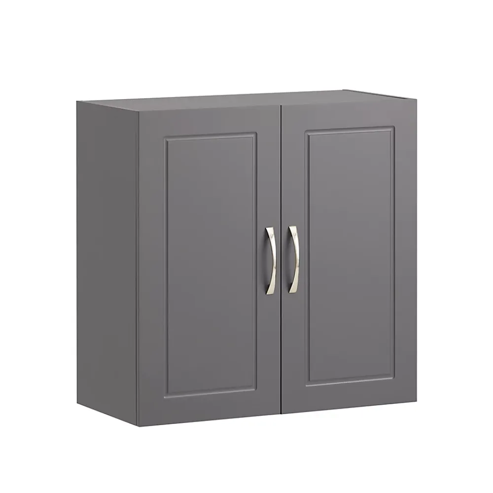 Sobuy Meuble Haut Armoire de Toilettes Salle de Bain Suspendue, 2 Portes, FRG231-DG,