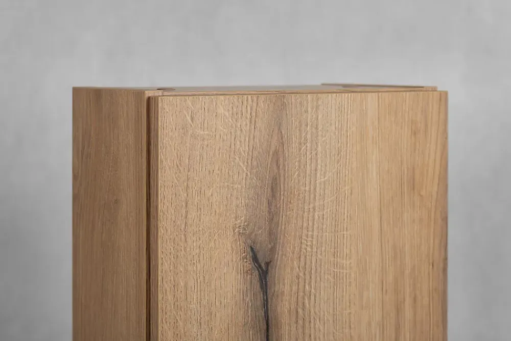 Furnidea Meuble haut de salle de bain à suspendre NOVA OAK 20 x 57 cm