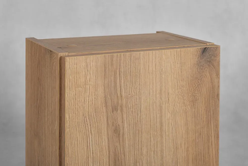 Furnidea Meuble haut de salle de bain à suspendre NOVA OAK 20 x 57 cm
