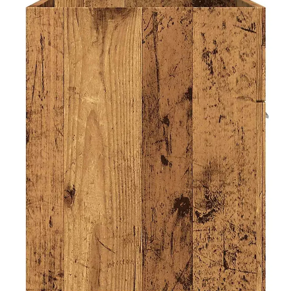 Vidaxl Meuble lavabo de salle de bain vieux bois bois d'ingénierie