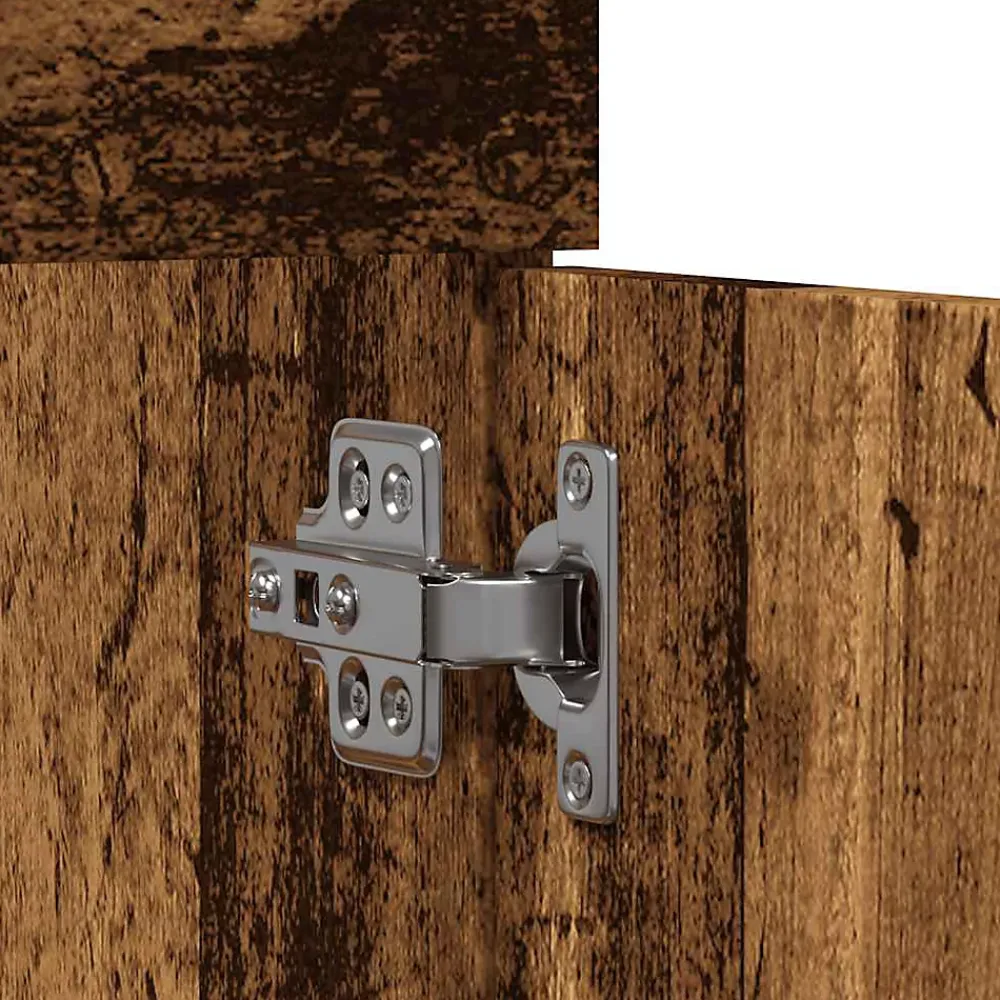 Vidaxl Meuble lavabo de salle de bain vieux bois bois d'ingénierie