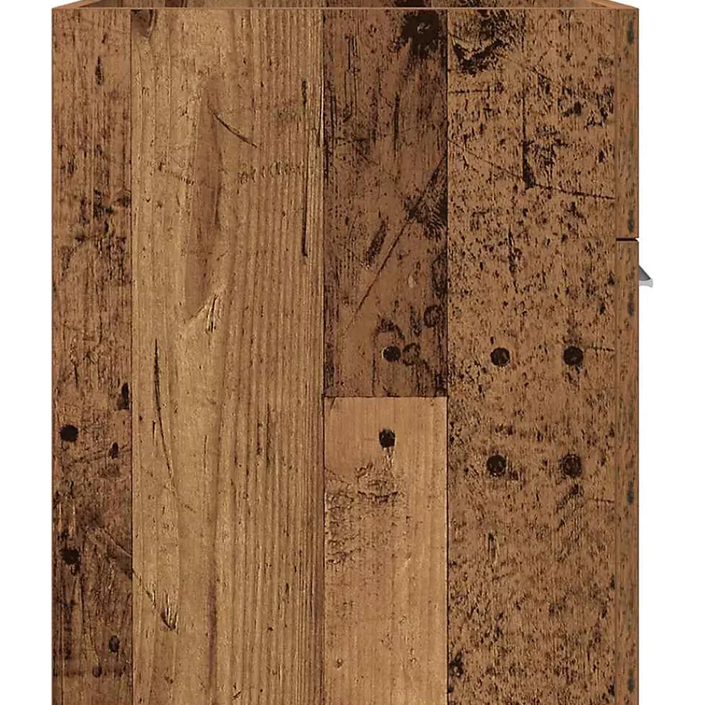 Meuble Wc|Vidaxl Meuble lavabo de salle de bain vieux bois bois d'ingénierie