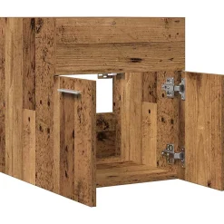 Meuble Wc|Vidaxl Meuble lavabo de salle de bain vieux bois bois d'ingénierie