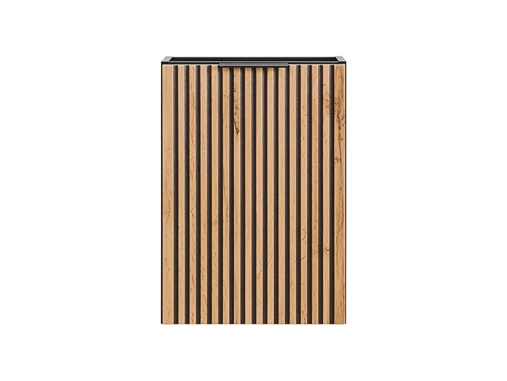 Lave-Mains|Furnidea Meuble lave main à suspendre XILO NOIR CHÊNE 40 cm