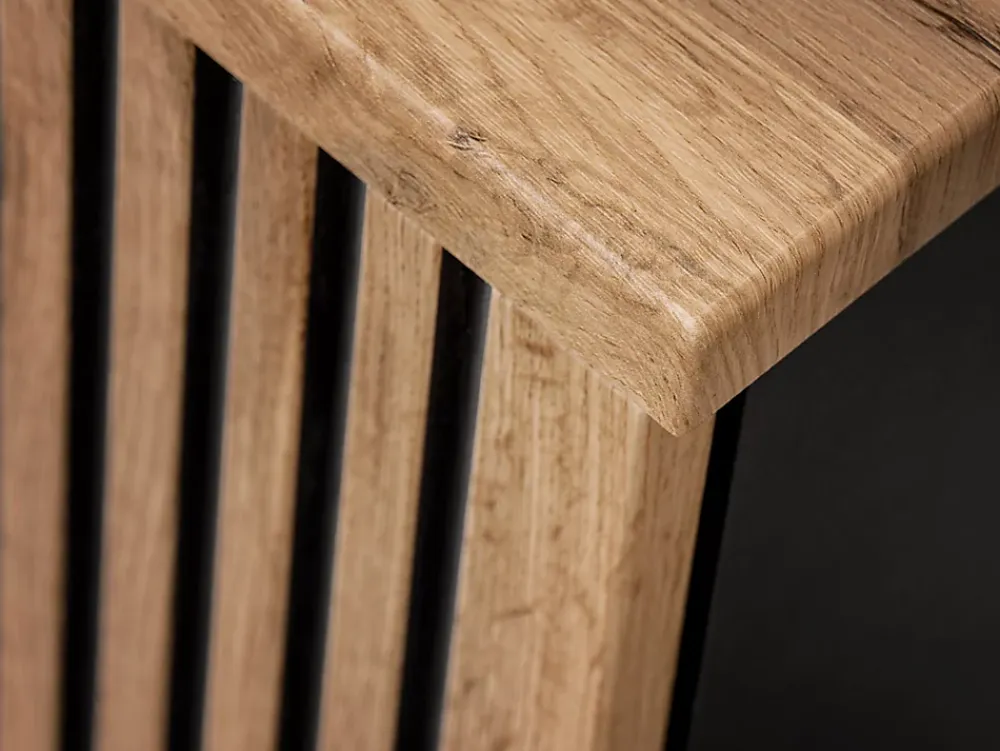 Lave-Mains|Furnidea Meuble lave main à suspendre XILO NOIR CHÊNE 40 cm