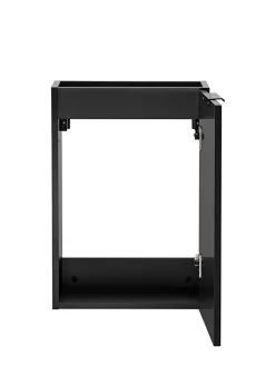 Furnidea Meuble lave main à suspendre ADEL NOIR 40 cm