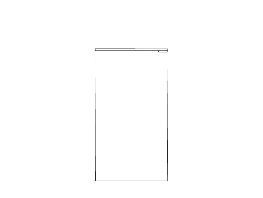 Lave-Mains|GoodHome Meuble lave mains à poser blanc brillant l.44 x H.79 x P.23 cm, Imandra