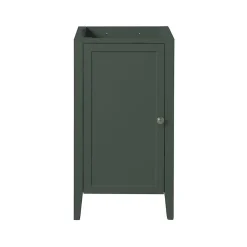 Lave-Mains|GoodHome Meuble lave mains à poser vert mat l.44 x H.80,6 x P.30 cm, Perma