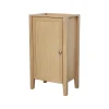 Lave-Mains|GoodHome Meuble lave mains à poser placage chêne l.44 x H.80,6 x P.30 cm, Perma