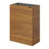 Lave-Mains|GoodHome Meuble lave mains suspendu effet noyer l.44 x H.55 x P.23 cm, Imandra