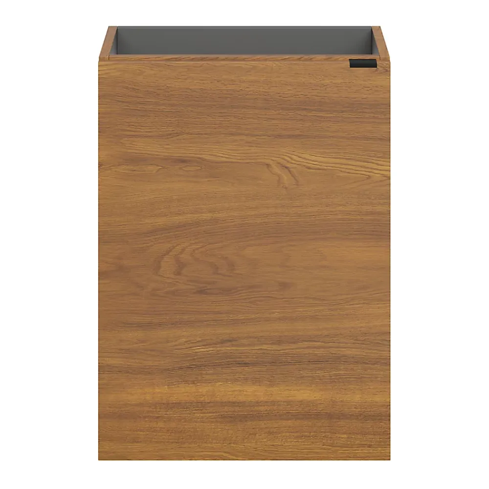 Lave-Mains|GoodHome Meuble lave mains suspendu effet noyer l.44 x H.55 x P.23 cm, Imandra