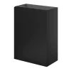 GoodHome Meuble lave mains suspendu noir mat l.44 x H.55 x P.23 cm, Imandra