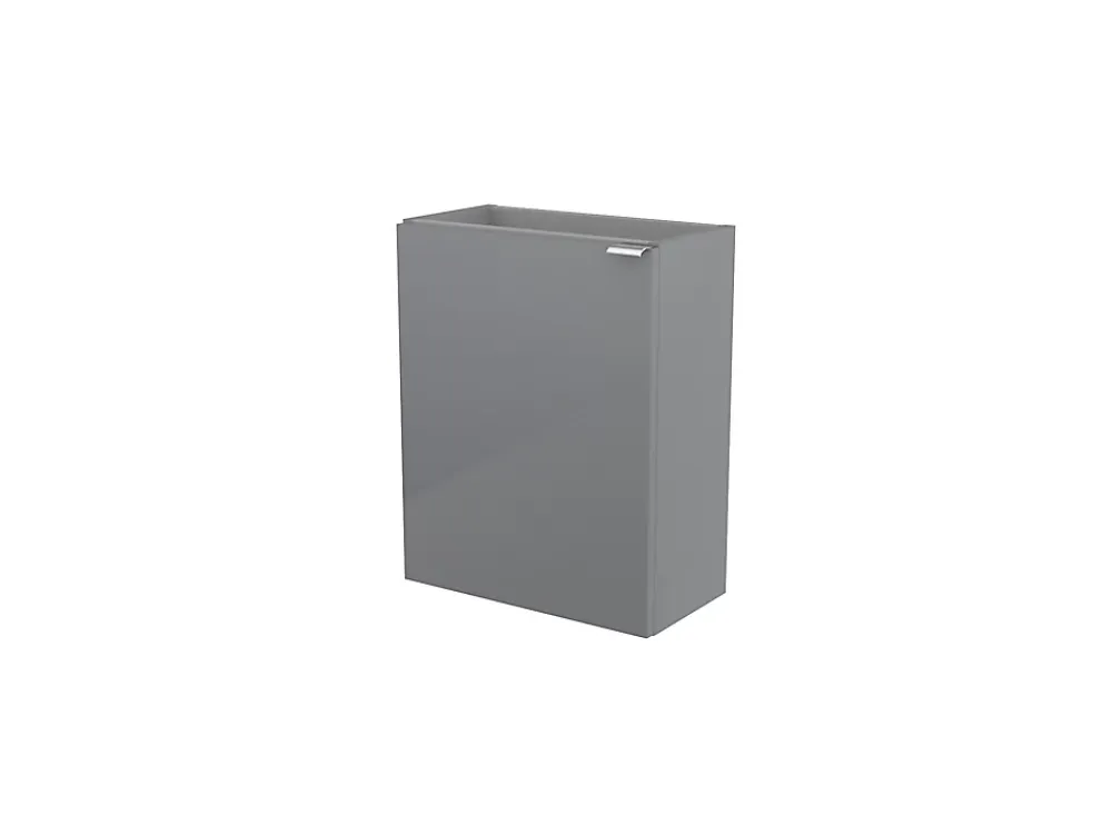 Lave-Mains|GoodHome Meuble lave mains suspendu gris l.44 x H.55 x P.23 cm Imandra, Imandra