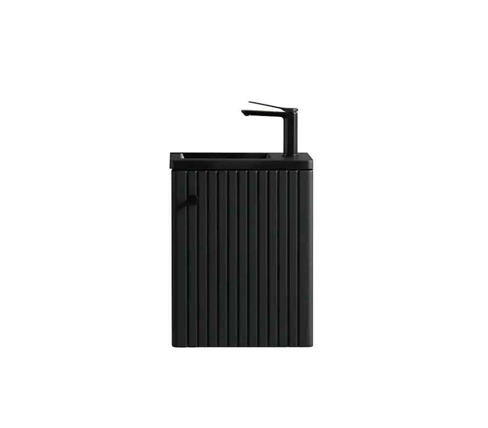 Jindoli Meuble lave-main Aquanero noir 40 cm