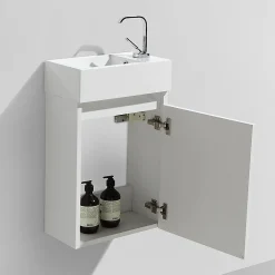 Lave-Mains|Stano Meuble lave-main salle de bain design SIENA largeur 40 cm blanc laque