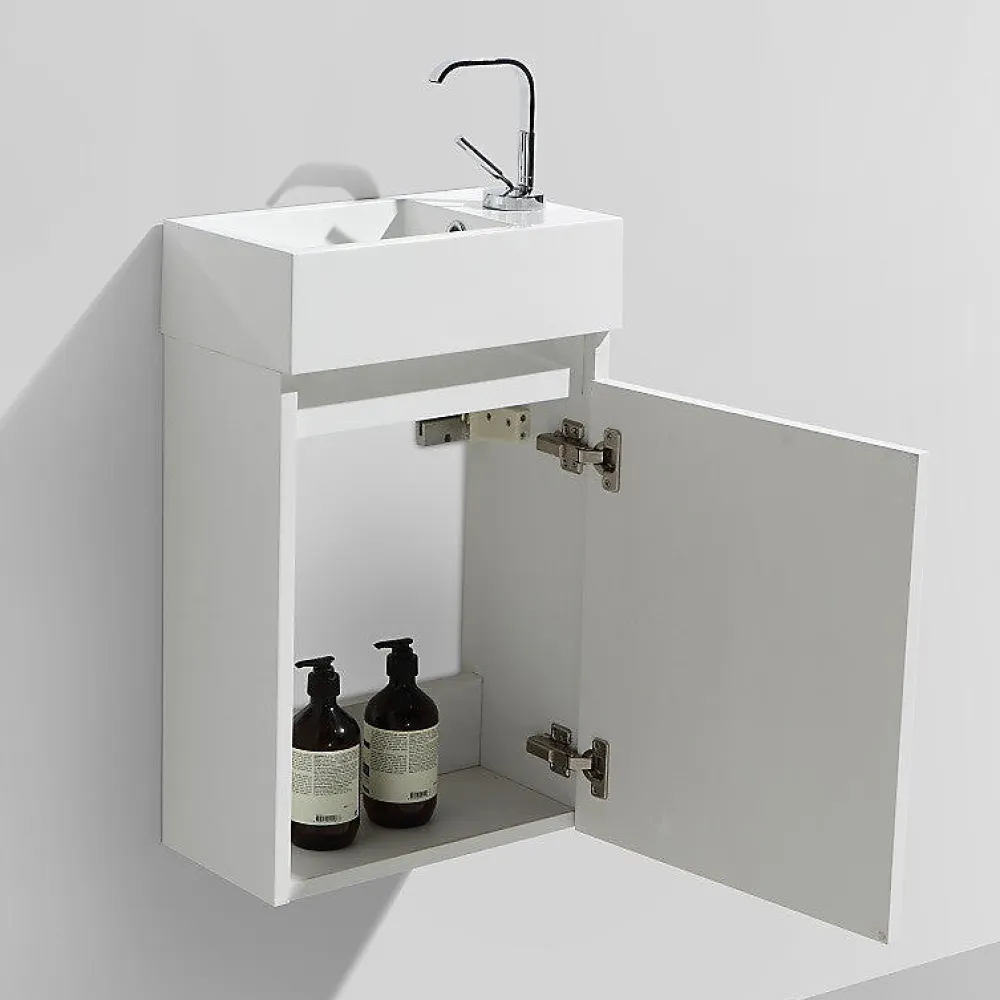 Lave-Mains|Stano Meuble lave-main salle de bain design SIENA largeur 40 cm blanc laque