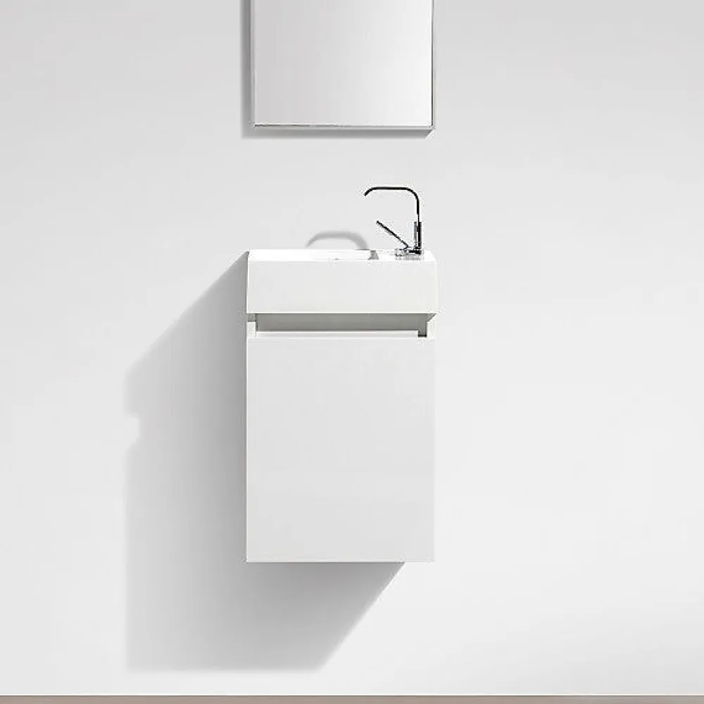 Lave-Mains|Stano Meuble lave-main salle de bain design SIENA largeur 40 cm blanc laque