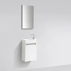 Lave-Mains|Stano Meuble lave-main salle de bain design SIENA largeur 40 cm blanc laque