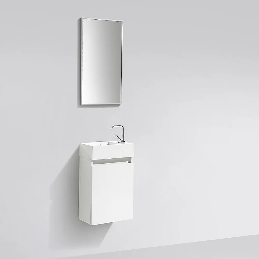 Lave-Mains|Stano Meuble lave-main salle de bain design SIENA largeur 40 cm blanc laque