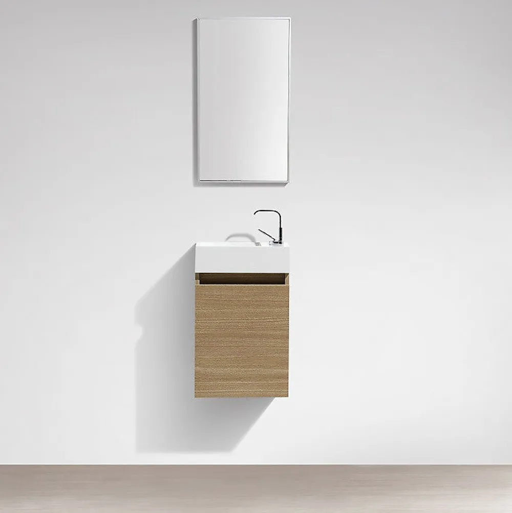 Lave-Mains|Stano Meuble lave-main salle de bain design SIENA largeur 40 cm chêne clair texture