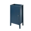 GoodHome Meuble lave-mains à poser 1 porte bleu mat l.44 x H.80 x P.30 cm, Perma