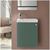 Mob-In Meuble lave-mains AVA vert de gris + robinet chromé