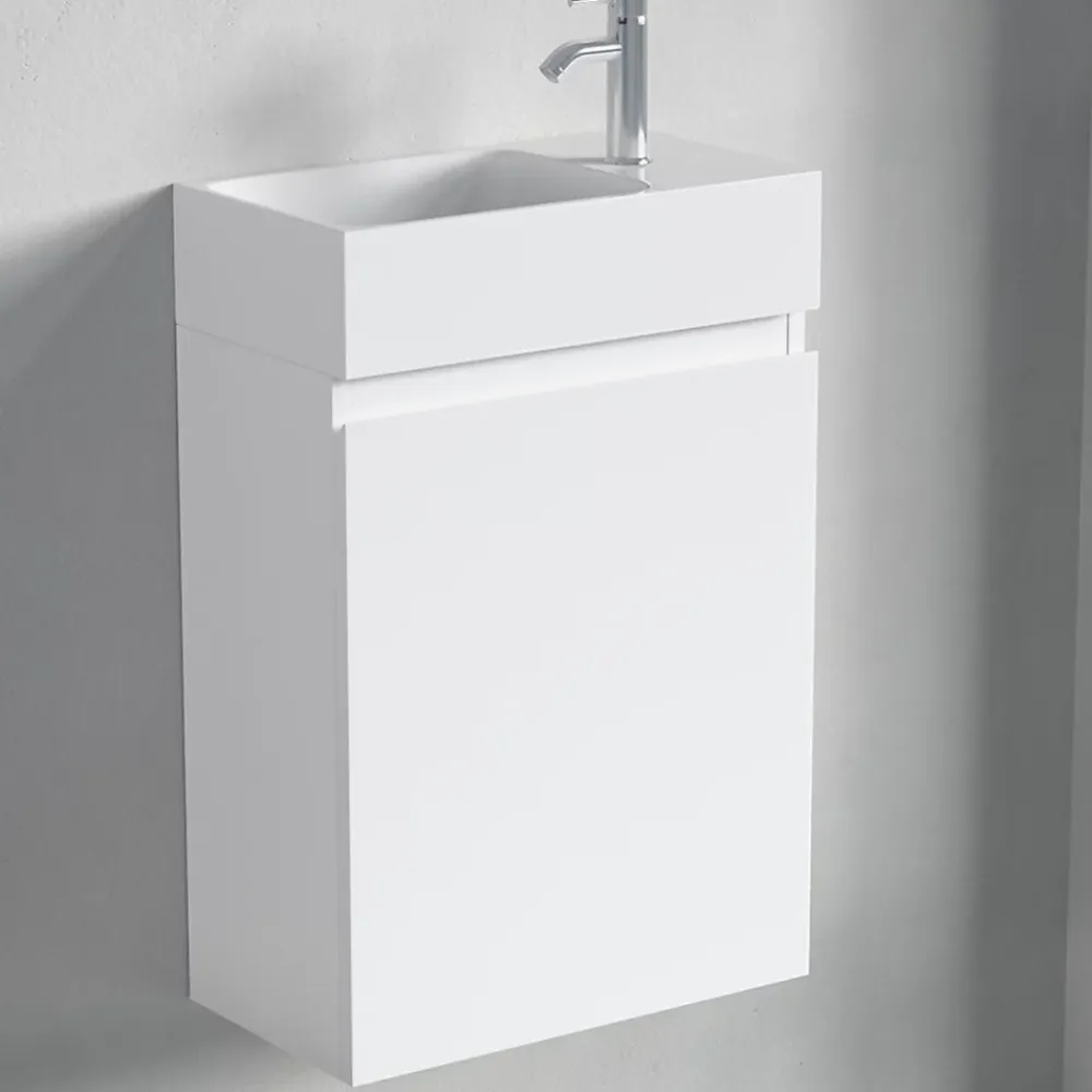 Lave-Mains|Lomazoo Meuble lave-mains blanc brillant Malibu - 40cm