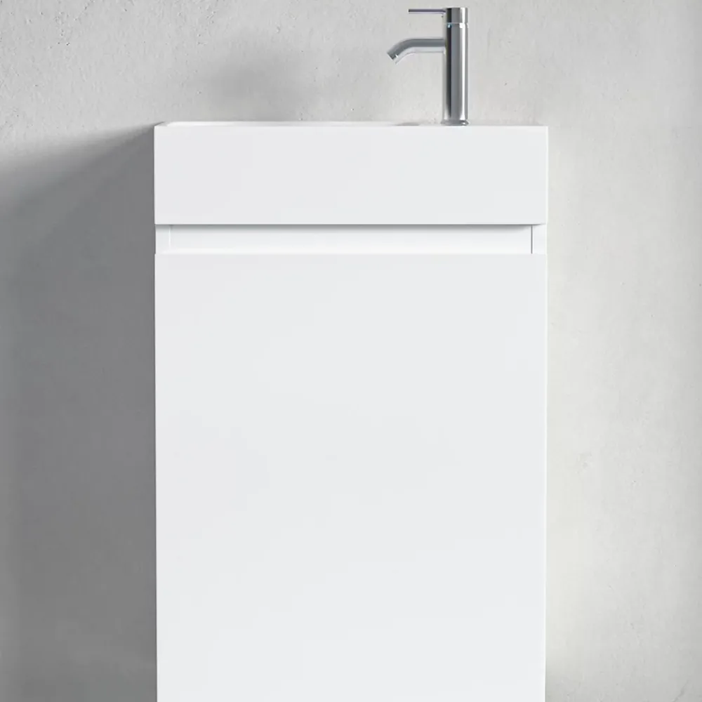 Lave-Mains|Lomazoo Meuble lave-mains blanc brillant Malibu - 40cm