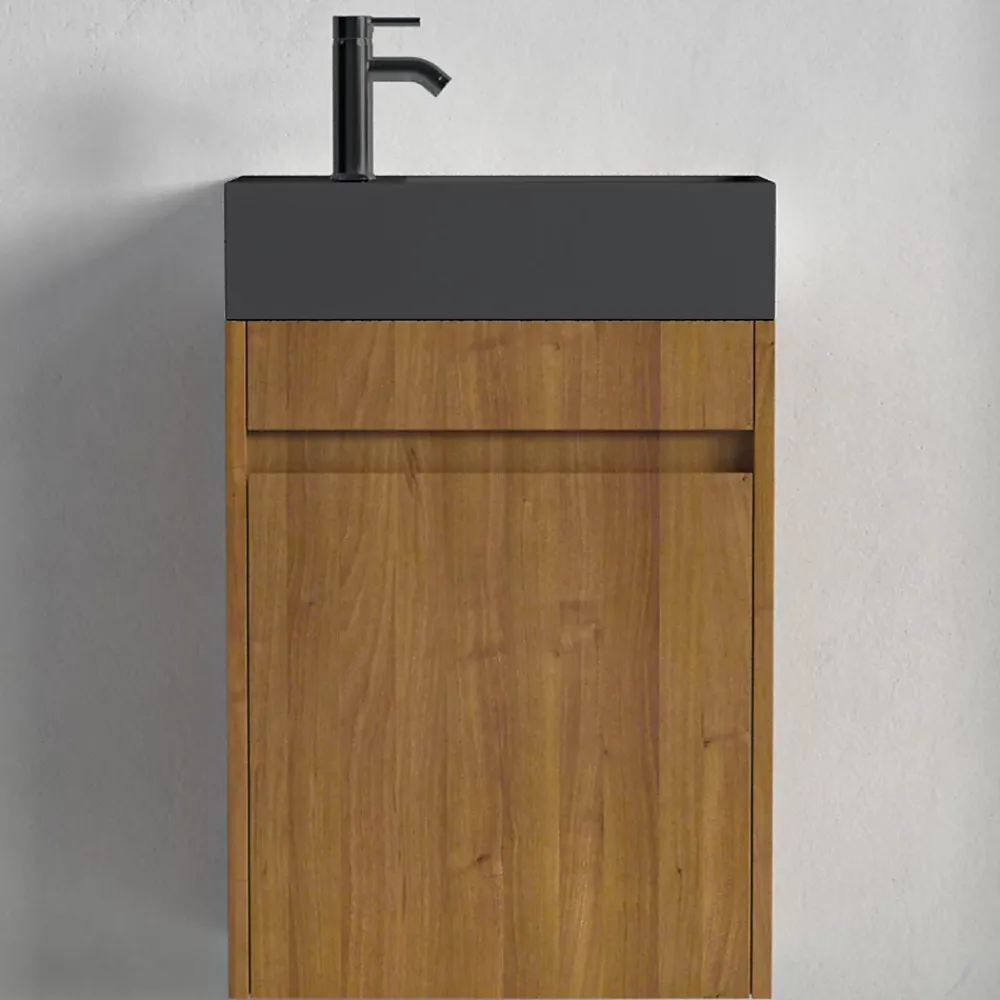 Lave-Mains|Lomazoo Meuble lave-mains chêne chaud Ibiza - 40cm