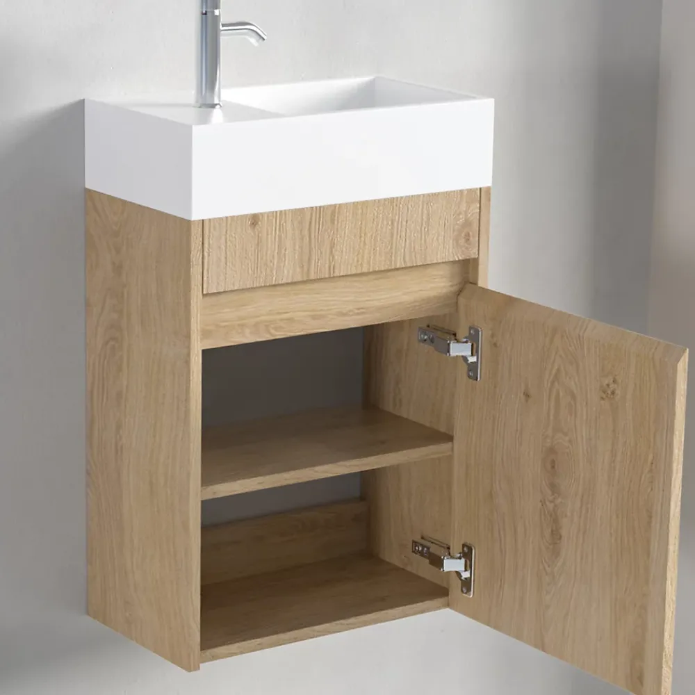 Lomazoo Meuble lave-mains chêne clair Ibiza- 40cm