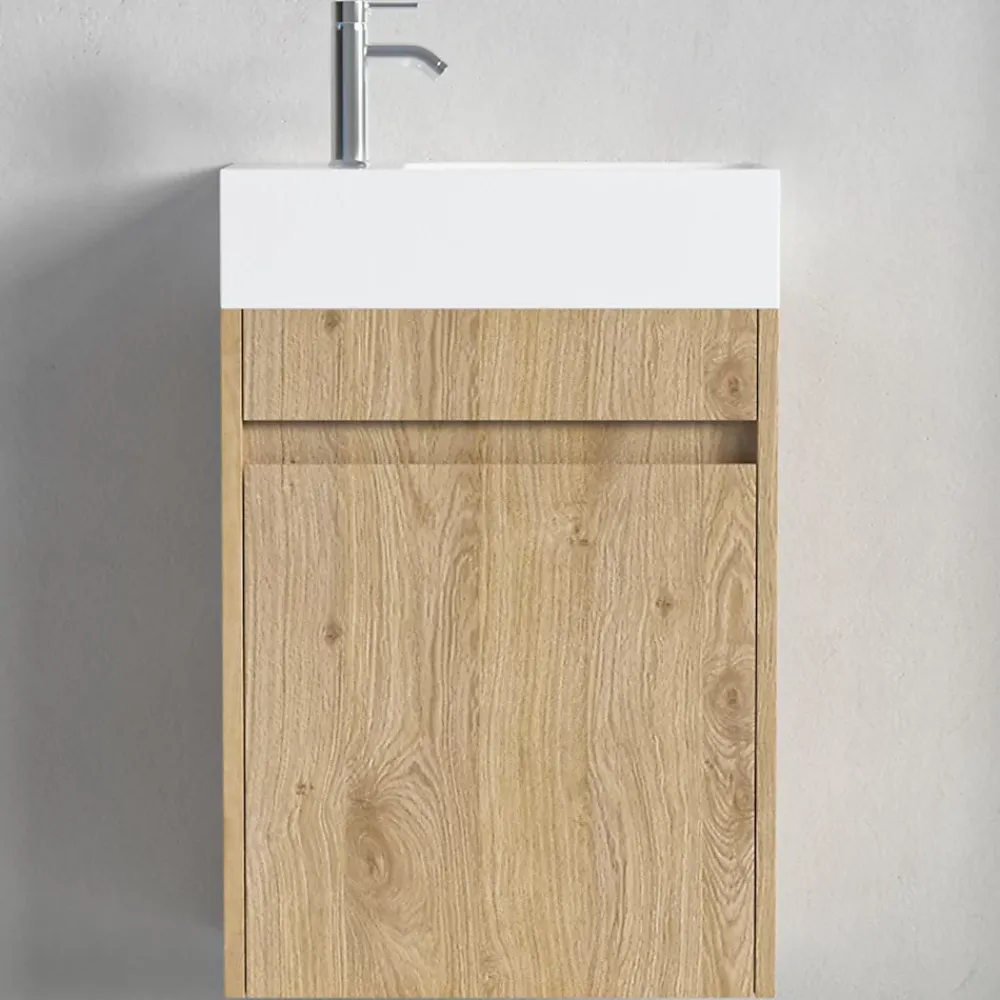 Lomazoo Meuble lave-mains chêne clair Ibiza- 40cm