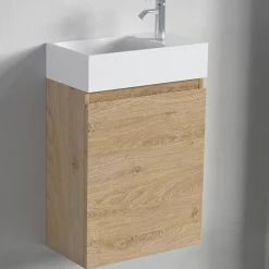 Lomazoo Meuble lave-mains chêne clair Malibu - 40cm