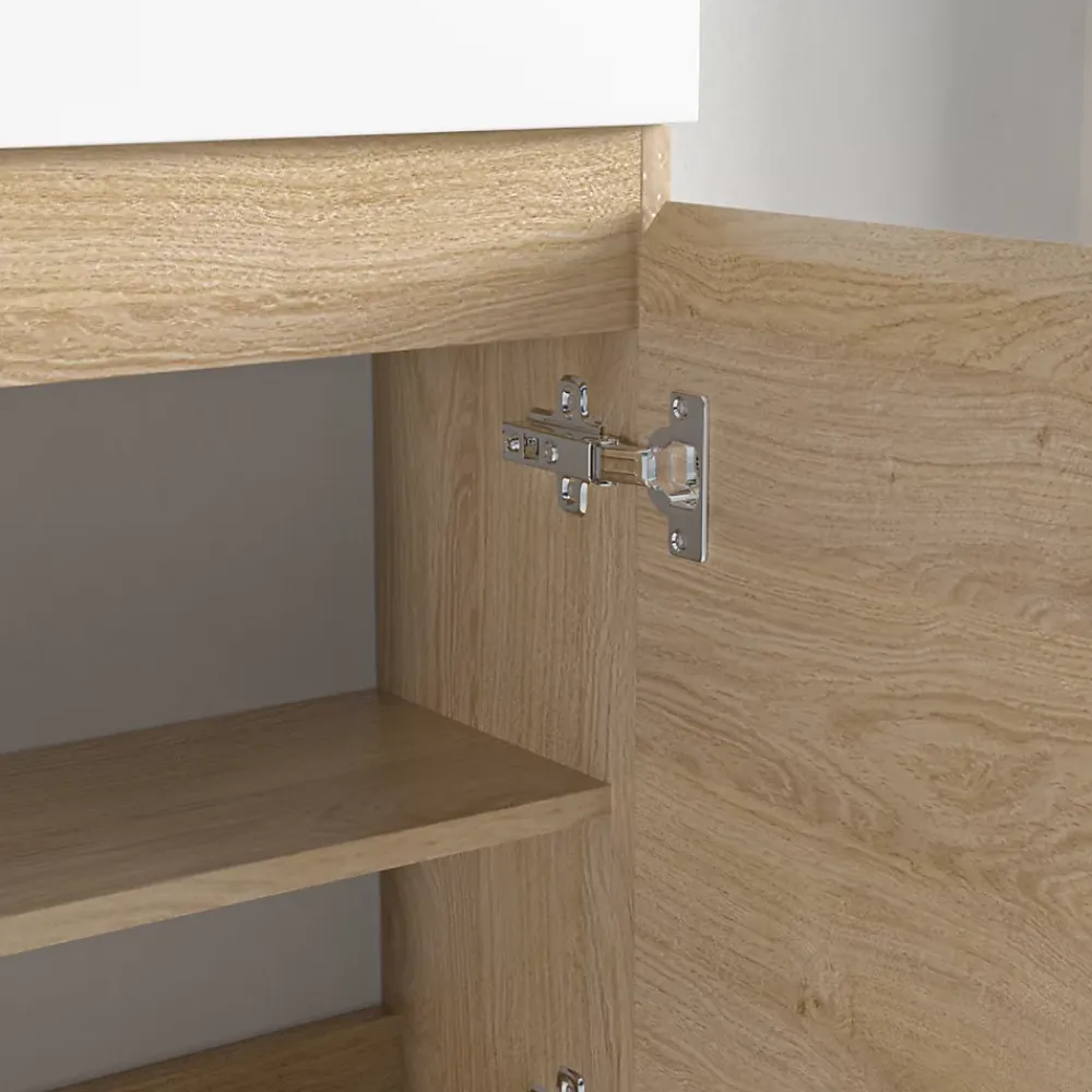Lomazoo Meuble lave-mains chêne clair Malibu - 40cm