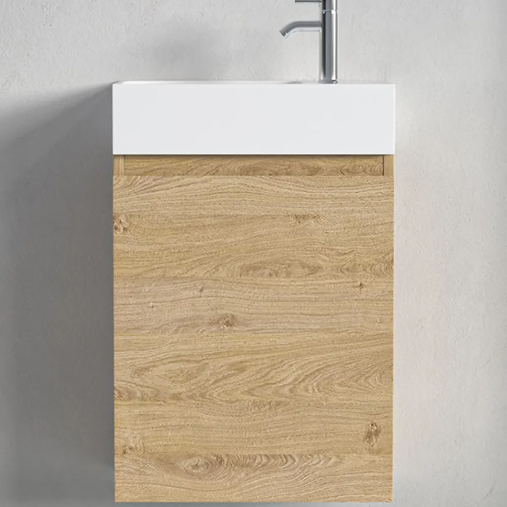 Lomazoo Meuble lave-mains chêne clair Malibu - 40cm