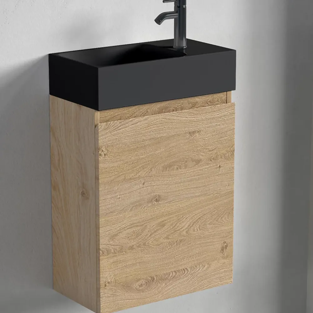 Lave-Mains|Lomazoo Meuble lave-mains chêne clair Malibu - 40cm