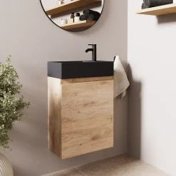 Lave-Mains|Lomazoo Meuble lave-mains chêne clair Malibu - 40cm