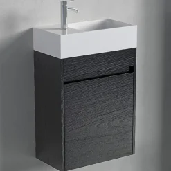 Lomazoo Meuble lave-mains chêne noir Ibiza - 40cm