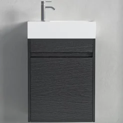 Lomazoo Meuble lave-mains chêne noir Ibiza - 40cm