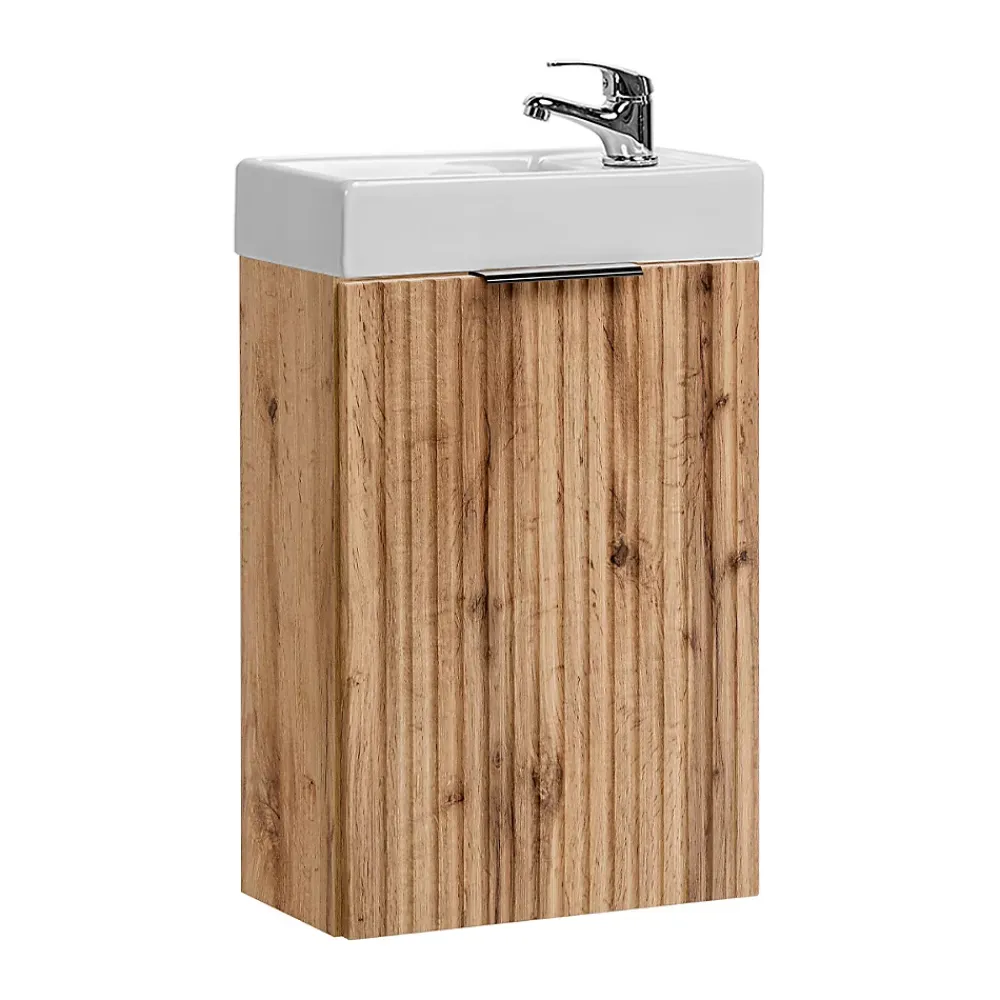 Lave-Mains|Petits-Meubles Meuble lave-mains 40cm 1 porte Adriel Bois