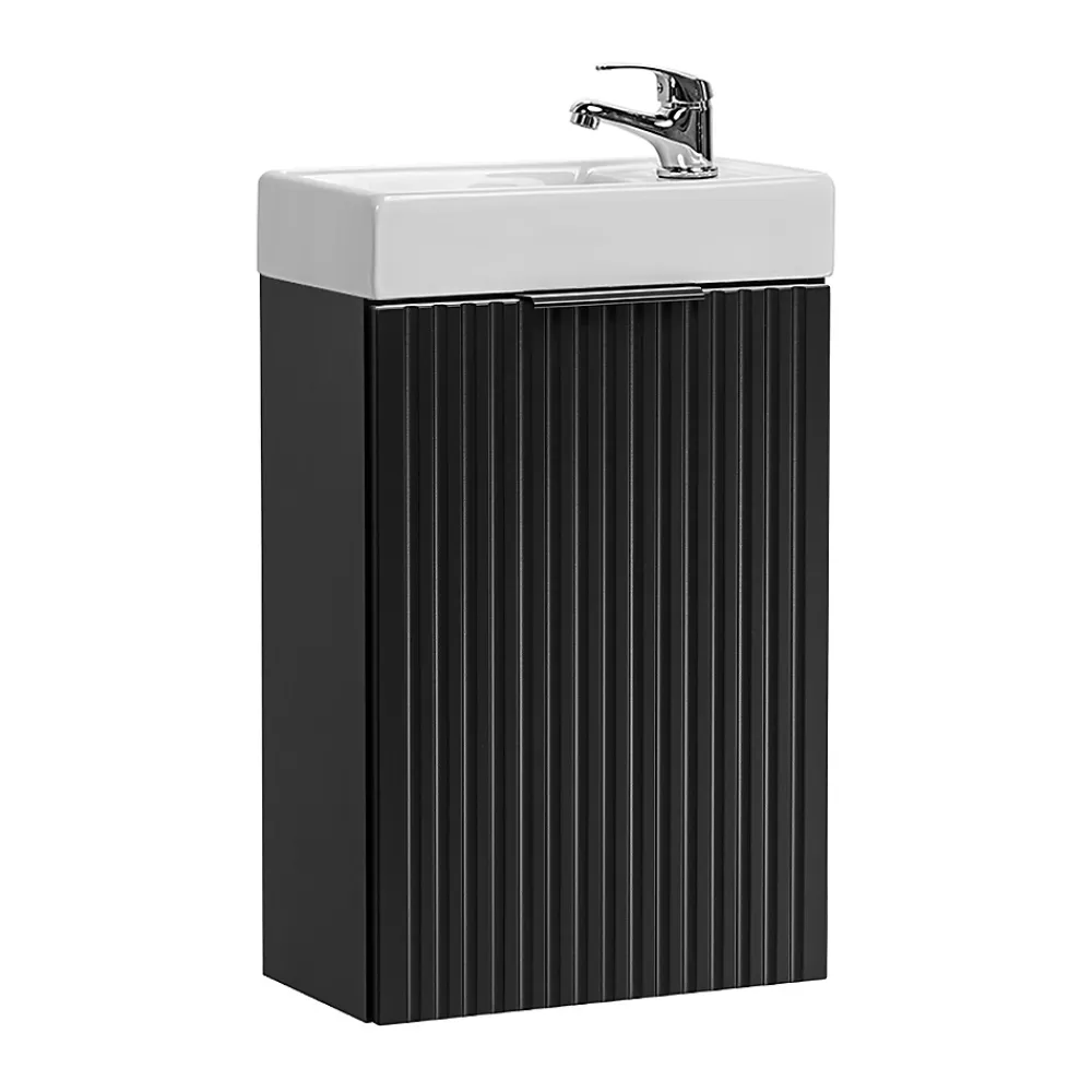 Lave-Mains|Petits-Meubles Meuble lave-mains 40cm 1 porte Adriel Noir