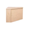 Homesight Meuble lave-mains d'angle à suspendre l.36,5 x H.28 x P.36,5 cm, effet bois, Noma