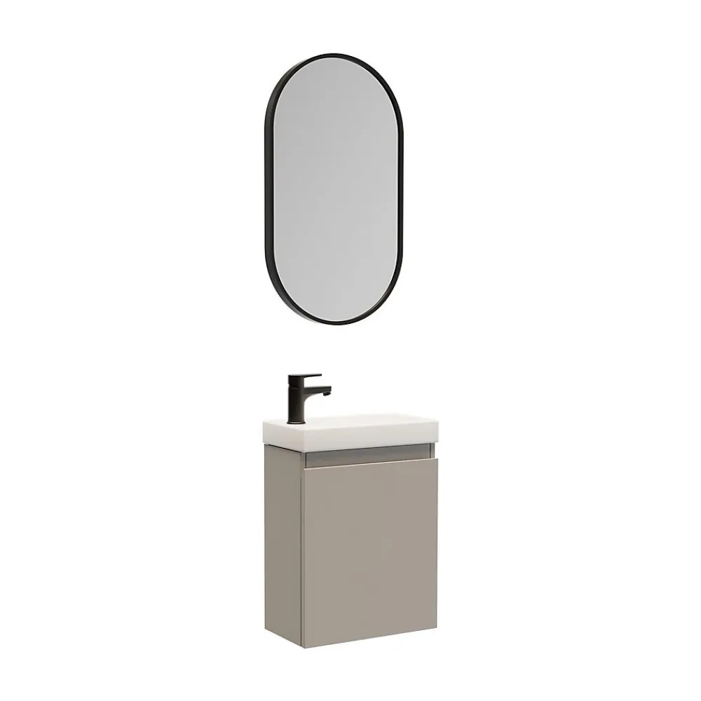 Lave-Mains|Mob-In Meuble lave-mains LISA + miroir ovale