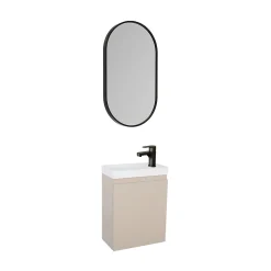 Lave-Mains|Mob-In Meuble lave-mains LISA + miroir ovale