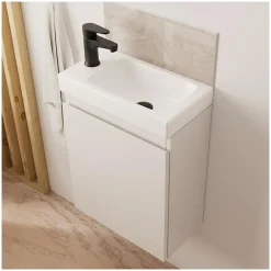 Mob-In Meuble lave-mains LISA + miroir ovale