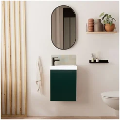 Lave-Mains|Mob-In Meuble lave-mains LISA + miroir ovale
