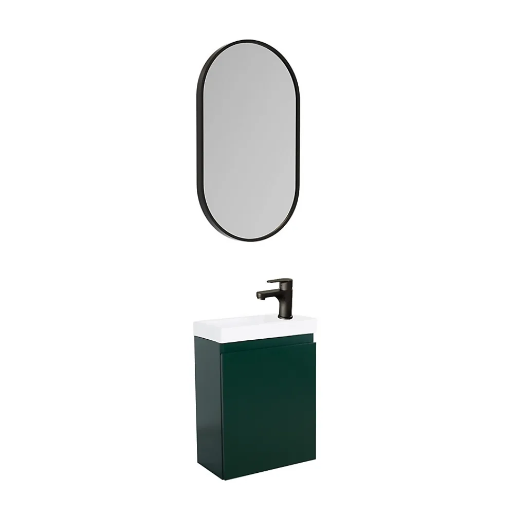 Lave-Mains|Mob-In Meuble lave-mains LISA + miroir ovale