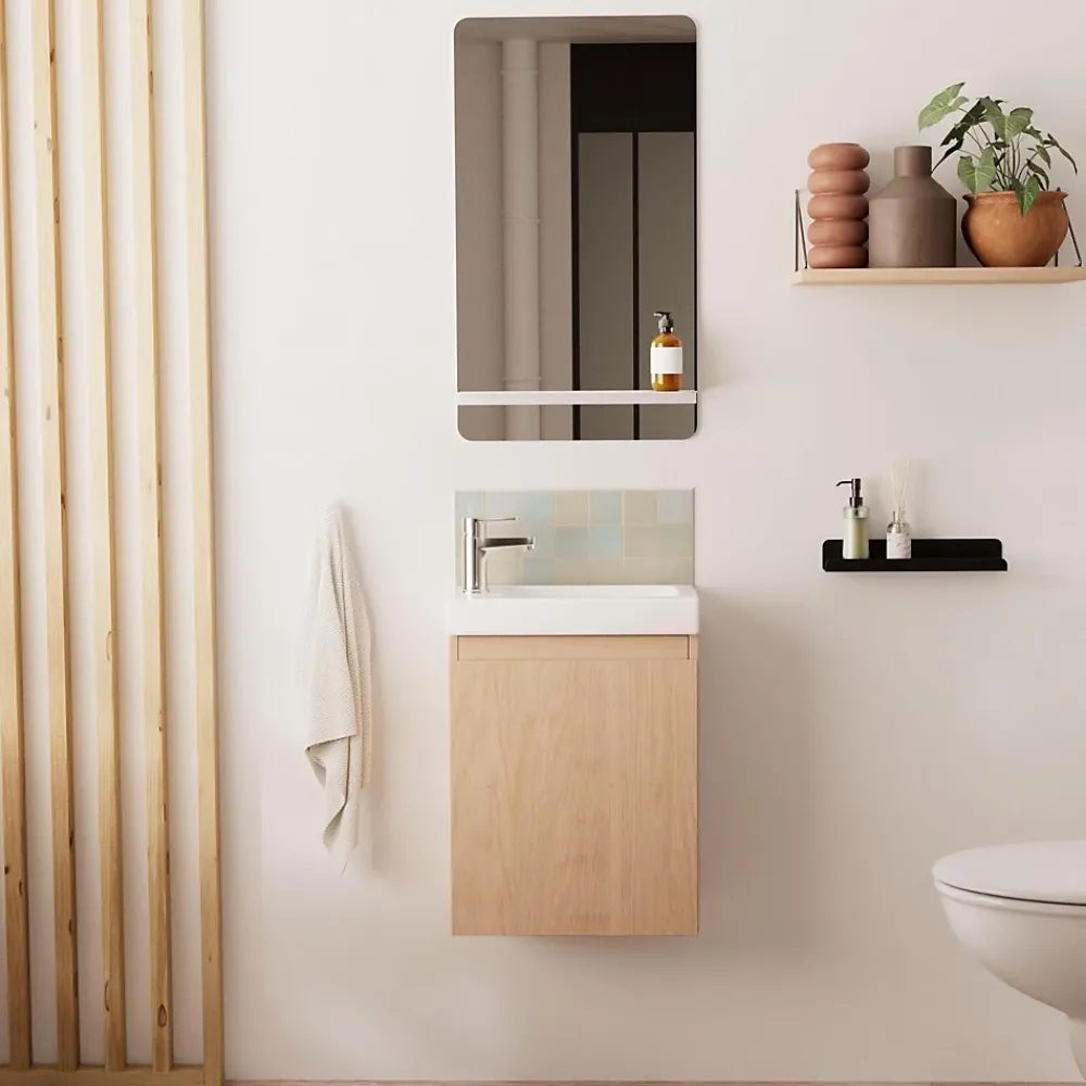 Mob-In Meuble lave-mains LISA + miroir tablette