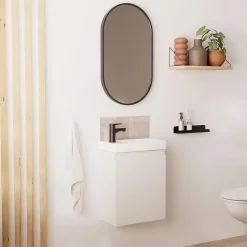 Mob-In Meuble lave-mains LISA + miroir ovale