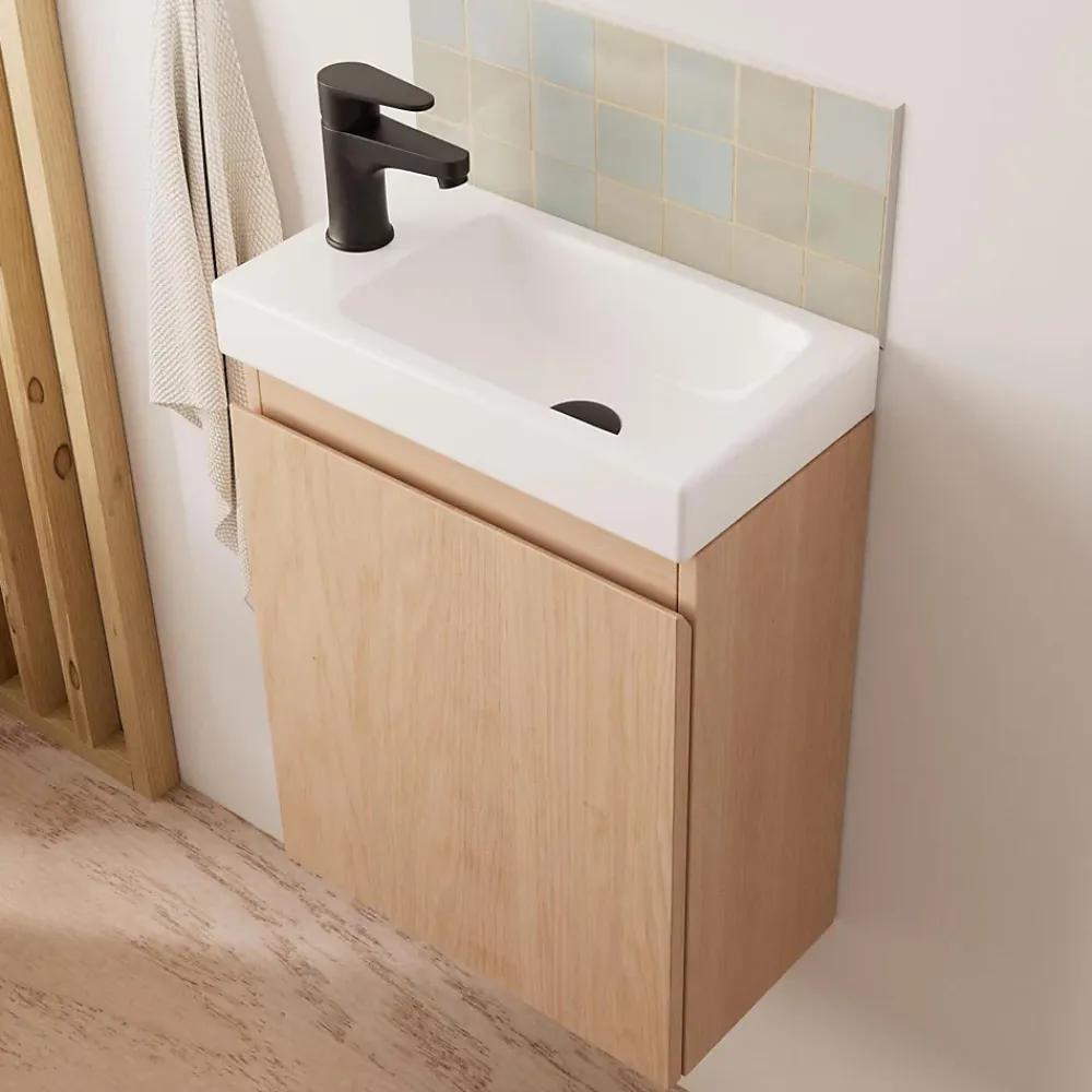 Lave-Mains|Mob-In Meuble lave-mains LISA + miroir ovale